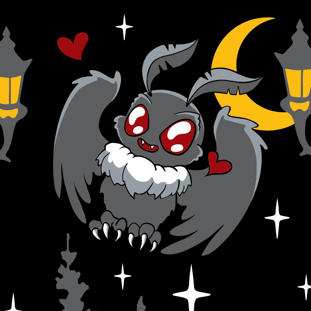 Cute Mothman Crew Socks