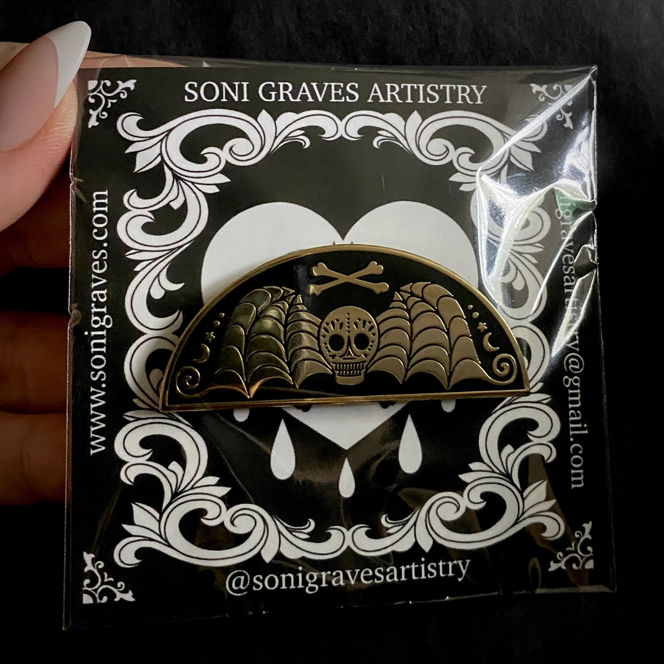 Death’s Head enamel pin