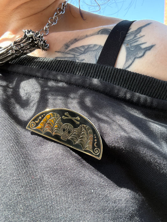 Death’s Head enamel pin