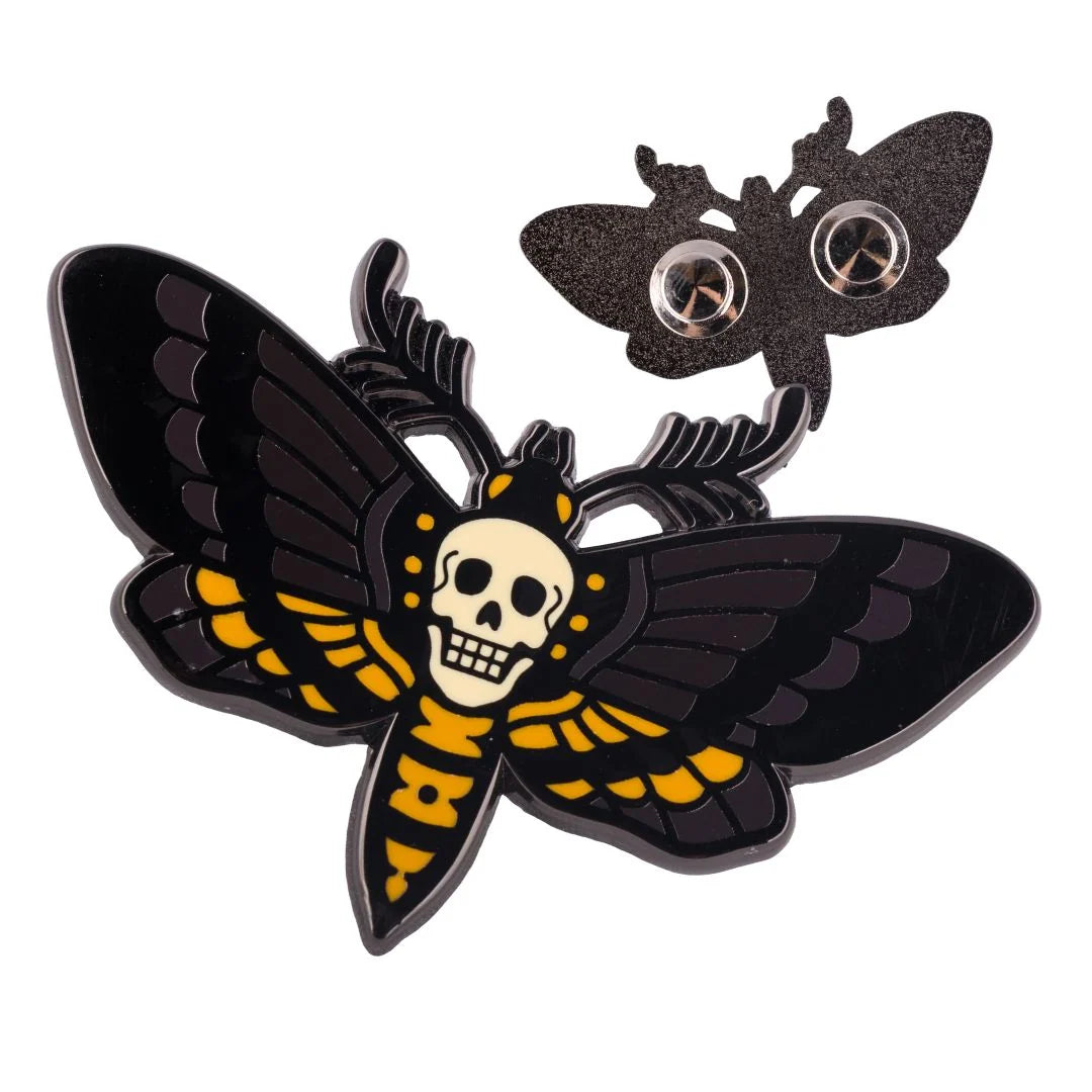 Death’s Head Moth Enamel Pin