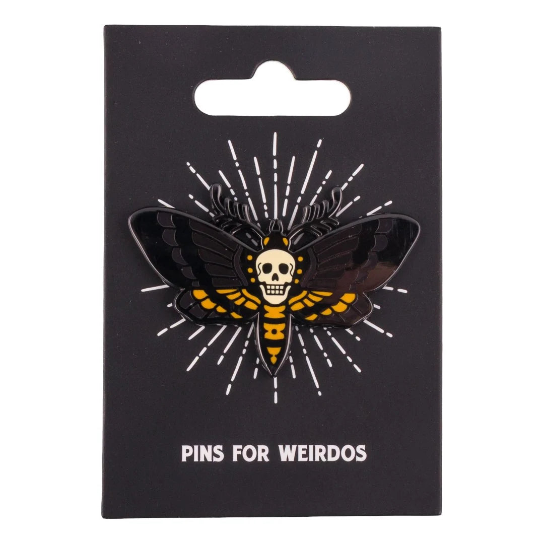 Death’s Head Moth Enamel Pin