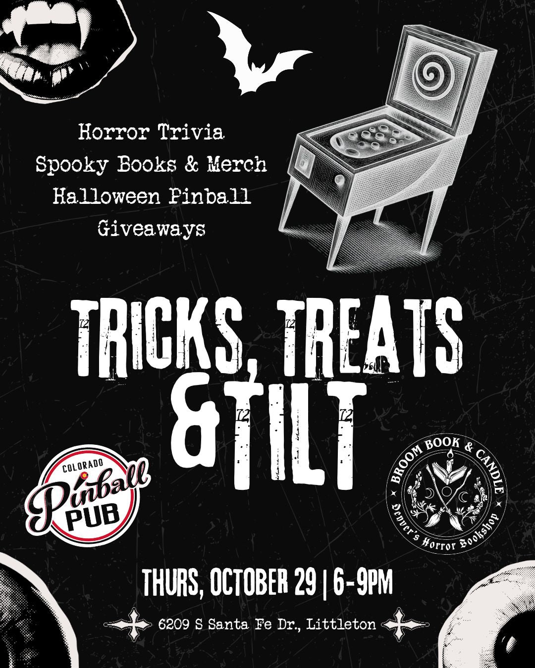 Tricks, Treats & Tilt: Pinball Pub Pop-Up